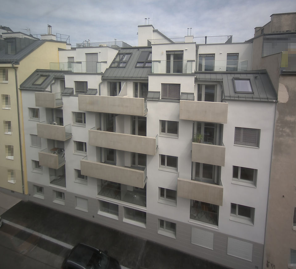 Livebild Baukamera 1 - Webcam 'Gesamtansicht Ranftlgasse' - Baustelle Wohnanlage Martinstraße 9, 1180 Wien (ca. 5 Minuteninterval)